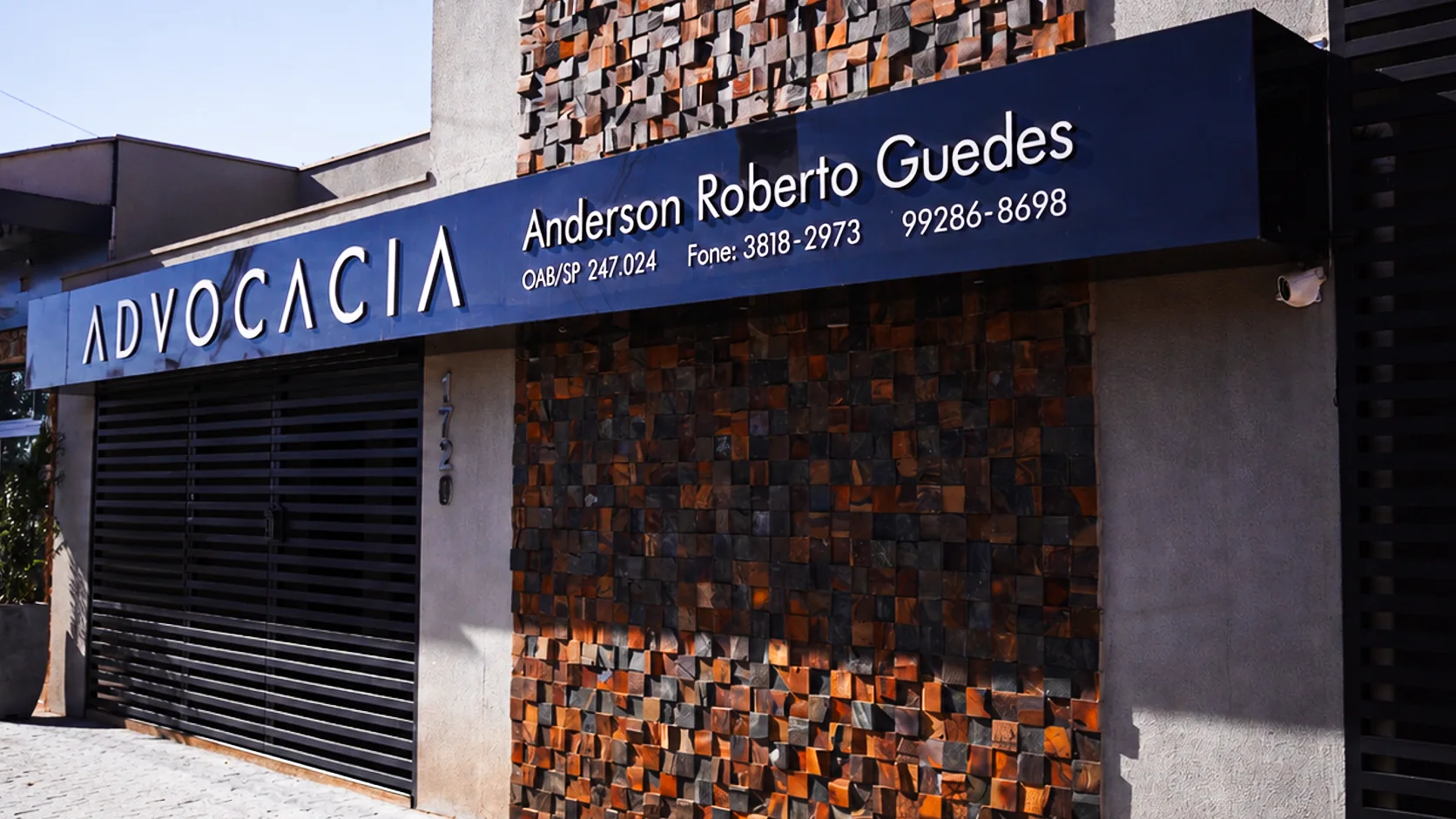Fachada do escritório Anderson Roberto Guedes